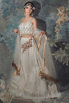 Off white Pre-Bridal Lehenga with Blouse Size - M - Q by Sonia Baderia