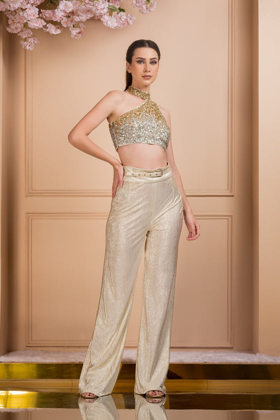 Divine Sequins Top and Baggy Pant