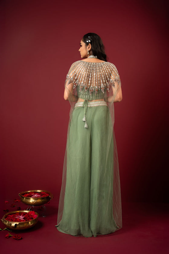 Buy Women's Designer Embroidered Sharara Set | Q by Sonia
