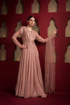 Women's Floor Length Anarkali Dress Frontview