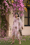 Light Pink Printed Kaftan Dress