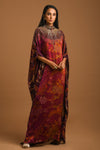 Multicolored Printed Kaftan Dress