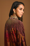 Multicolored Printed Kaftan Dress Sideview