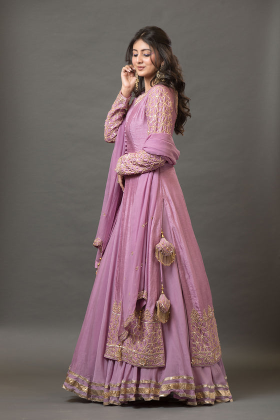 Long Kurta with High Slits and Flared Skirt Size - M - Q by Sonia Baderia